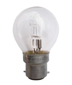 Halogen B22 Fancy Round 28W 40W Clear 2800K 370lm Dimmable Globe