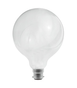 Halogen B22 Spherical G125 53W 75W Frosted 2800K 780lm Dimmable Globe