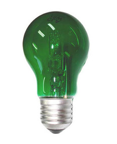 Halogen E27 GLS 28W 40W Green 340lm Dimmable Globe