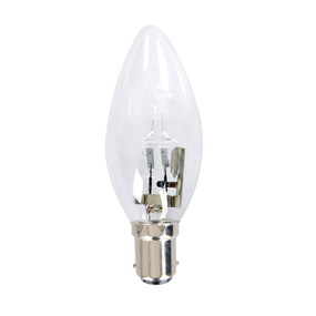 Halogen B15 Candle 28W 40W Clear 2800K 370lm Dimmable Globe