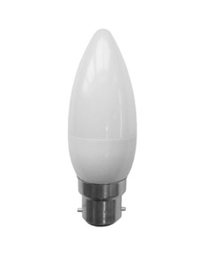 3000K LED B22 Candle 6W Frosted 300D 470lm Globe