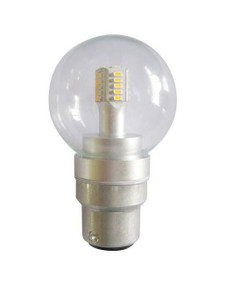 LED B22 Fancy Round 4W 3000K Clear 300D 260lm Globe