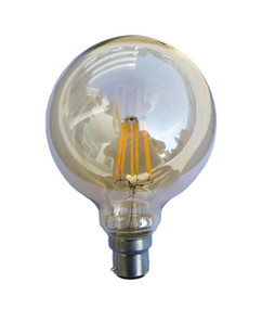 LED Carbon Filament B22 G95 6W 2200K 425lm Globe