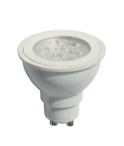 LED GU10 Dimmable 6W 5000K 38D472lm White Finish Globe