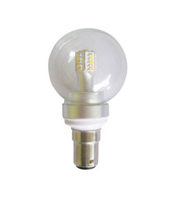 LED B15 Fancy Round 4W 5000K Clear 300D 290lm Globe