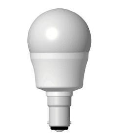 3000K LED B15 Fancy Round Tall 6W Frosted 300D 470lm Globe