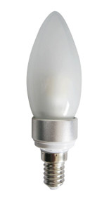 3000K LED E14 Candle Dimmable 4W Frosted 300D 275lm Globe