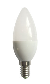 3000K LED E14 Candle 4W Frosted 230D 320lm Globe