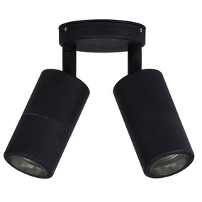 Double Adjustable Spot Lights GU10 - Black
