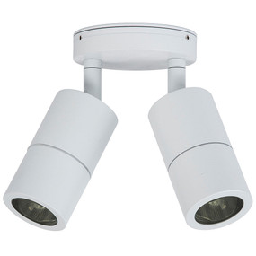 Double Adjustable Spot Lights GU10 - White