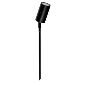 Adjustable 12V Spike Light MR16 - Black Aluminium