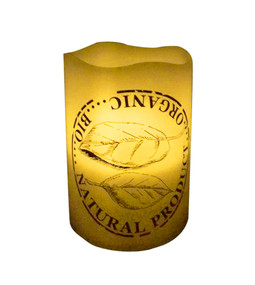 LED Table Light Ambient Wax Candle Cylinder Shape