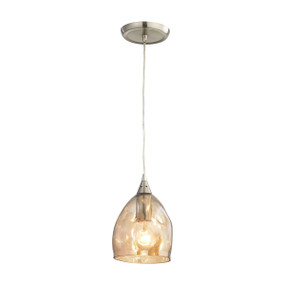 Contemporary Pendant Light Champagne Glass Ellipse
