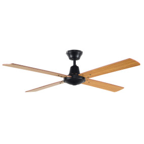 Divine Ceiling Fan 48 Inch 3 Speed Black and Maple