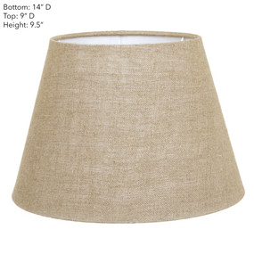 Lamp Shade 14x9x9.5 Natural Linen