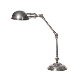 Rounded Antique Silver Shape Adjustable Desk Lamp - STM