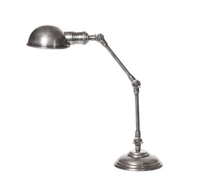 Antique Silver Rounded Shape Adjustable Desk Lamp STM