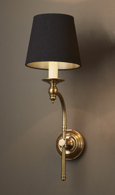 Classic Brass Curved Sconce Base SH