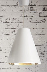 Pendant Light In White and Silver CNR