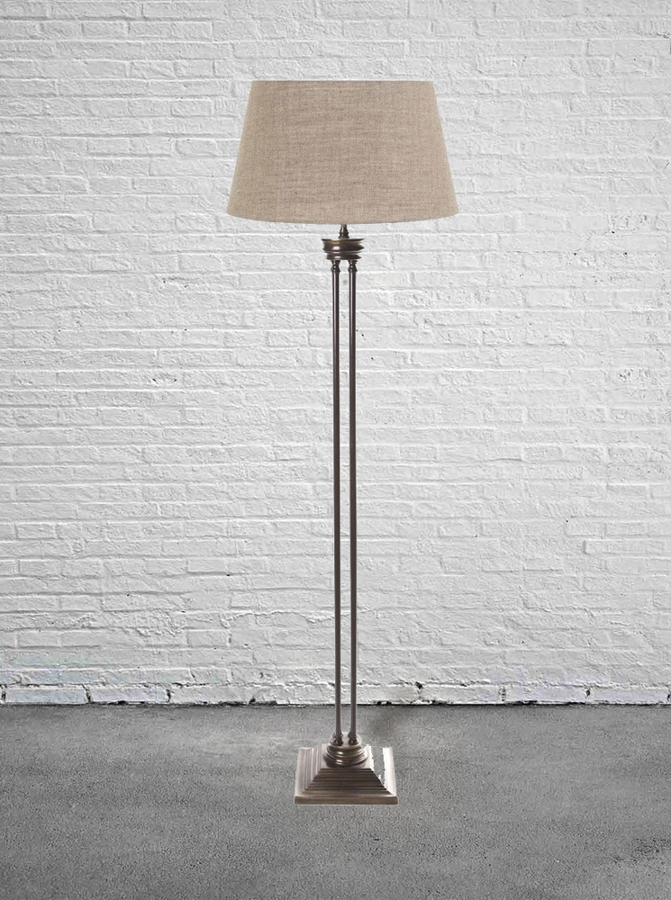 bronze and brass floor lamp