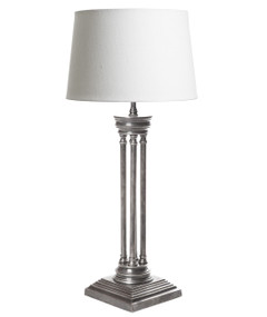Antique Silver Table Lamp HDS