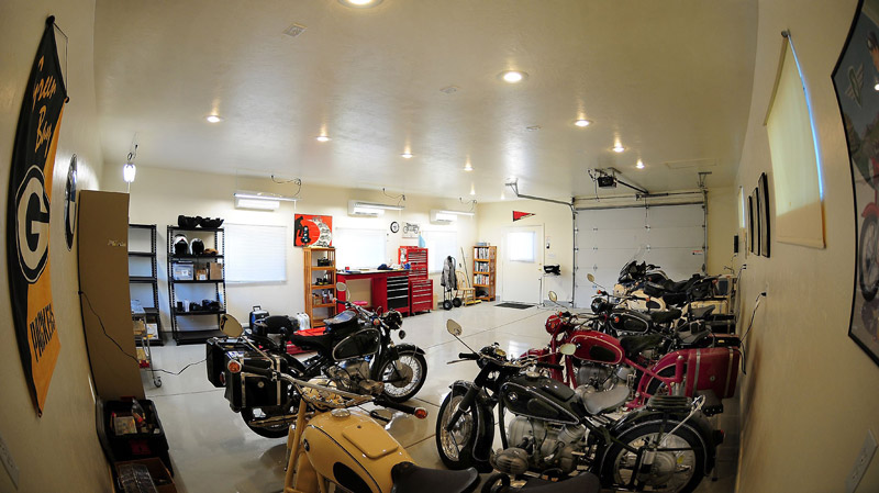 Motorcycles Garage Lighting