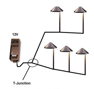 T-Junction Garden Lighting