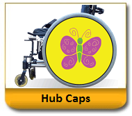 Wheelchair Hub Caps-Spoke Guards