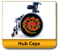 Wheelchair Hub Caps-Spoke Guards