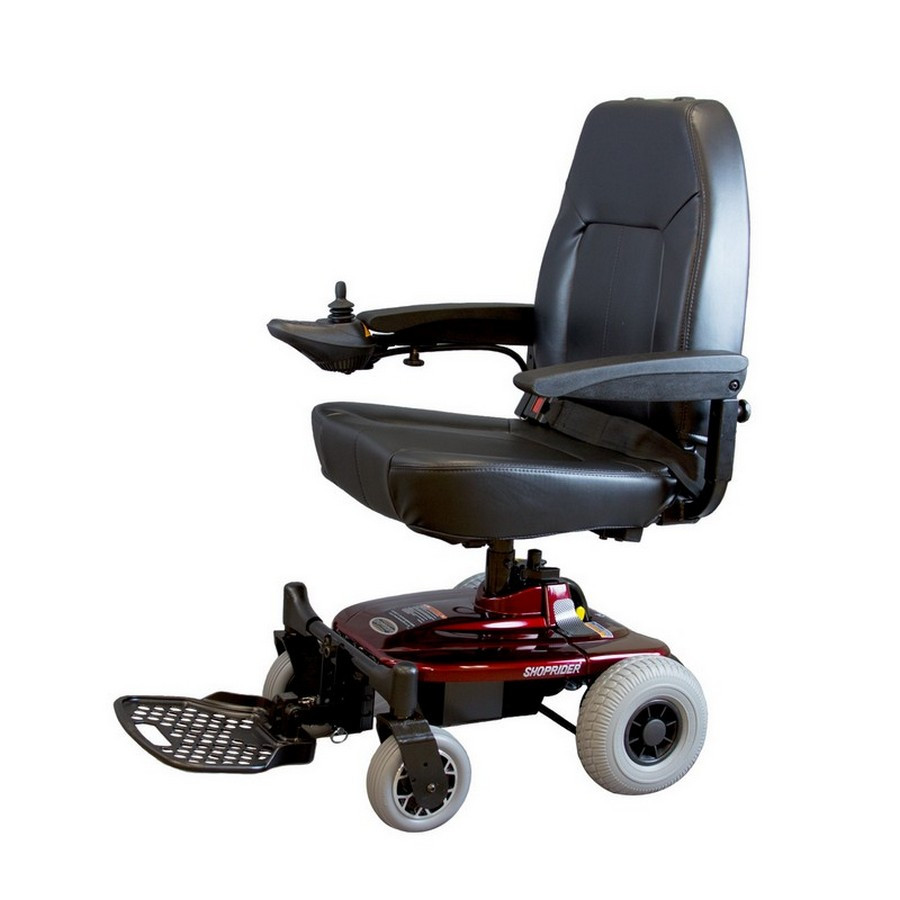 Shoprider - Jimmie Power Chair, Burgundy Red, UL8WPBS w Captain Seat