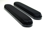 Black Nylon Full Length Padded Armrests Pair, Universal Fit