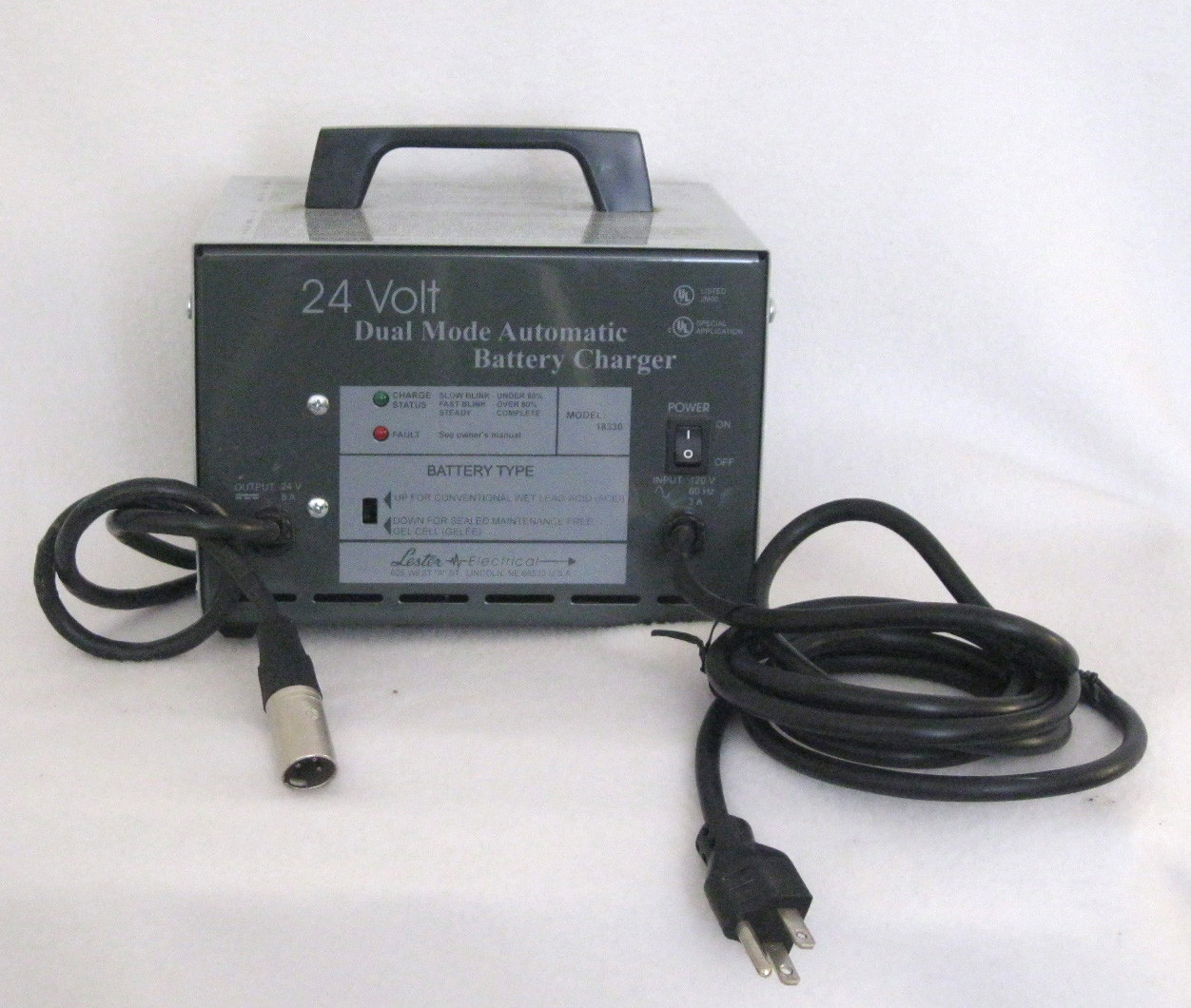 lester 24 volt battery charger