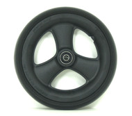 Pair, 8X1 Caster Wheels With Hollow Spokes, Urethane tires and Bearings