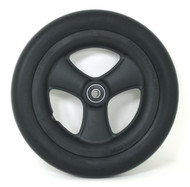 Pair, 8X1 1/4 Caster Wheels With Hollow Spokes, Urethane tires and Bearings