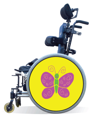 Spokes Guard Cover- Pink Butterfly