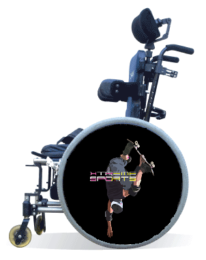 Wheelchair Spoke Guard Covers - Skateboard