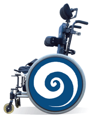 Wheelchair Spoke Guard Covers-Blue Swirl
