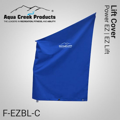 Aqua Creek - Pool Lift Cover, Standard, for EZ & PEZ w/ Hard Seat Option (Blue) - F-440EZHSC