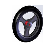 TOPRO Wheel PUR- Comfort wheel Soft # 814611 - Walking Aid Parts