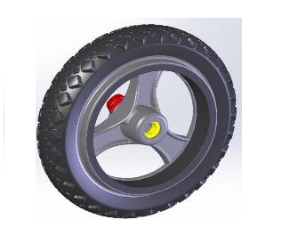 TOPRO Rear wheel Offroad (for IBS) # 814657 - Walking Aid Parts