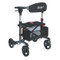 Escape Rollator Charcoal -19", 21" and 24" seat height unfolded charcoal