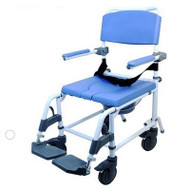Healthline - EZee Life 18" 4-Way Seat Aluminum Shower Commode Chair (Non-Tilt) - 180-4W