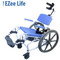 Healthline - EZee Life 18" Aluminum Shower Commode Wheelchair With 24" Wheels (Tilt) - 190-24 - w/logo