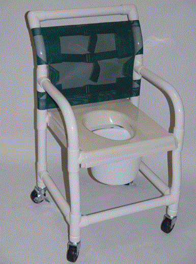 Shower Chair- Vacuum Formed Molded Seat- 18 Int Width # SC6013DVAC