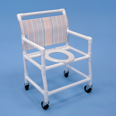 Shower Chair- Deluxe Elongated Commode Seat- 24 Int Width- No Bar In Back # SC6014X