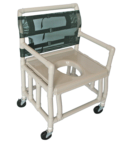 Shower Chair- Vaccum Formed Seat- 24 Internal- 500Lb. Weight Capacity