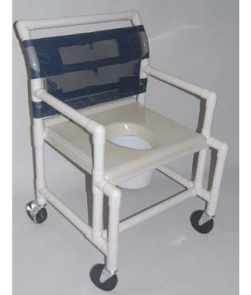 Healthline - 24" Width Shower Chair - Vacuum Seat, Extended Front - SC6014X-VAC-EF