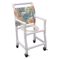 Healthline - 15" Width Shower Chair - Standard Commode Seat - SC6153S/PED