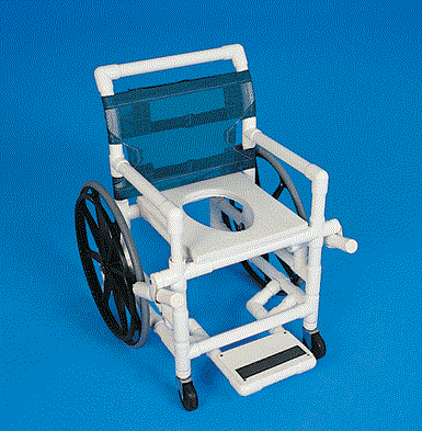 Healthline - Shower Wheelchair - Sling Back - SWC - Sliding Footrest Not Included