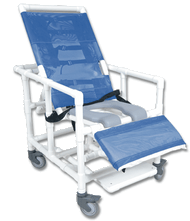 Reclining Shower Chair With Soft Seat 400 Lb. Capacity # CS400W5-SS-400